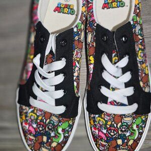 GroundUp Mario Bros Canvas Sneakers Unisex Sz 6